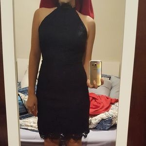 BB Dakota navy lace dress